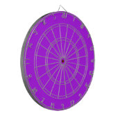 Neon Lila Dartboard mit Darts Dartscheibe (Vorderseite Links)