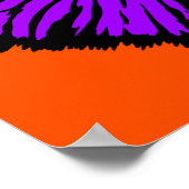 Neon Lila Frilled-Nackenechard Poster (Ecke)