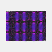 Neon-Lila-Geometrie-Decke Fleecedecke (Vorderseite (Horizontal))