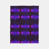 Neon-Lila-Geometrie-Decke Fleecedecke (Vorderseite)