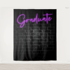 Neon Lila Glow Light | Grad Party Foto Stand Wandteppich