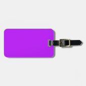 Neon Lila Luggage Tag Gepäckanhänger (Vorderseite horizontal)