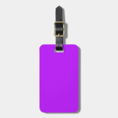 Neon Lila Luggage Tag Gepäckanhänger (Vorderseite vertikal)