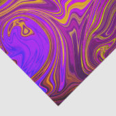 Neon Lila Pink Yellow Abstract Design Seidenpapier (Detail)