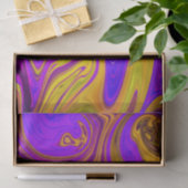 Neon Lila Pink Yellow Abstract Design Seidenpapier (Geschenk)