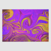 Neon Lila Pink Yellow Abstract Design Seidenpapier (Vorderseite)