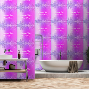 Neon Lila Rosa Glitter Tapete Benutzerdefinierter