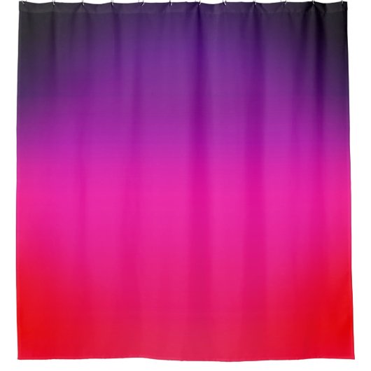 Neon-Lila-rosa-ombre-abstraktes Design Duschvorhang (Vorderseite)