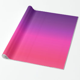 Neon-Lila-rosa-ombre-abstraktes Design Geschenkpapier
