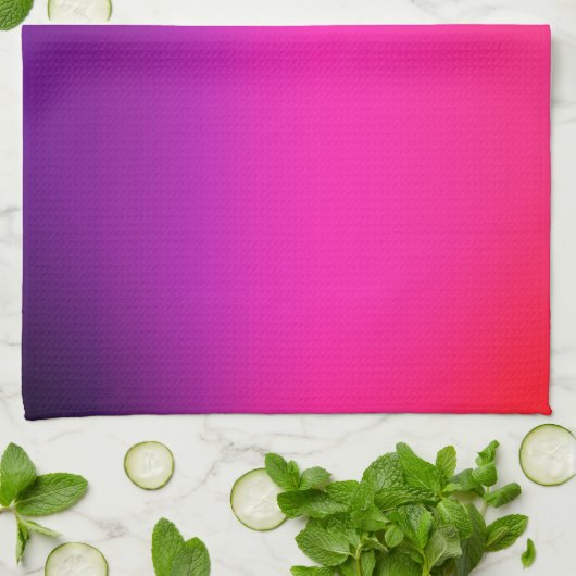 Neon-Lila-rosa-ombre-abstraktes Design Geschirrtuch (Gefaltet)
