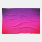 Neon-Lila-rosa-ombre-abstraktes Design Geschirrtuch (Horizontal)
