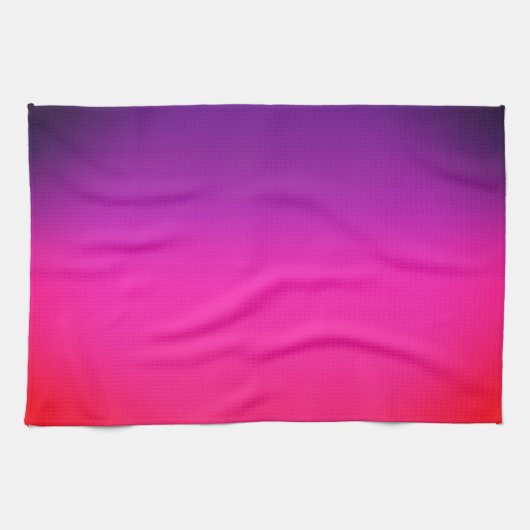 Neon-Lila-rosa-ombre-abstraktes Design Geschirrtuch (Horizontal)