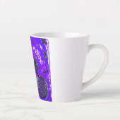 Neon Lila Schwarze Katze Milchtasse (Rechts)