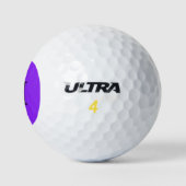 Neon Lila Solid Color Customizing It Golfball (Logo)