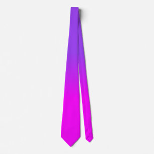 Neon Lila und Hot Pink Ombre Farbton Fade Sc Krawatte