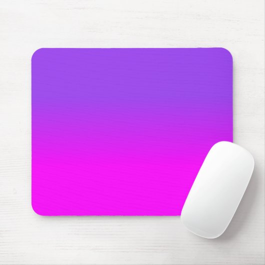 Neon Lila und Hot Pink Ombre Farbton Fade Sc Mousepad (Mit Mouse)