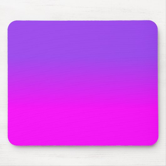 Neon Lila und Hot Pink Ombre Farbton Fade Sc Mousepad (Vorne)