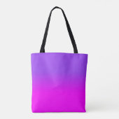 Neon Lila und Hot Pink Ombre Farbton Fade Sc Tasche (Rückseite)