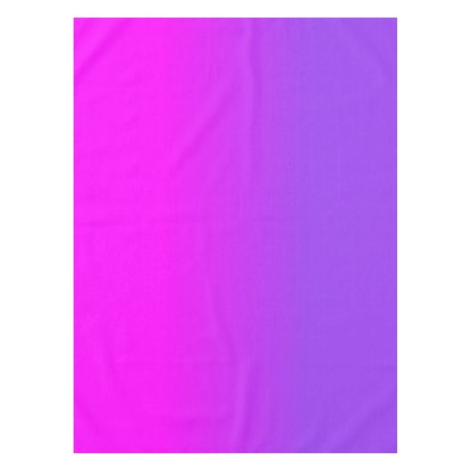 Neon Lila und Hot Pink Ombre Farbton Fade Sc Tischdecke (Vorderseite)