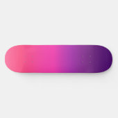 Neon Lila und rosa ombre abstraktes Design Skateboard (Horizontal)