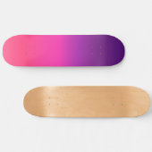 Neon Lila und rosa ombre abstraktes Design Skateboard (Horizontal)