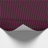 Neon Lila Weaved Pattern Geschenkpapier (Ecke)