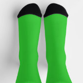 Neon Lime Green Bright Socken (Oben)