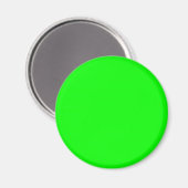 Neon Lime Green Hintergrund Magnet (Vorderseite/Rückseite)