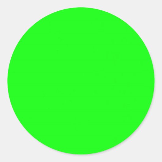 Neon Lime Green Hintergrund Runder Aufkleber (Vorderseite)