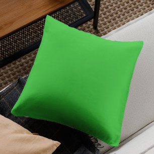 Neon Lime Green Solid Color   Classic Kissen