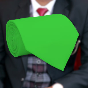 Neon Lime Green Solid Color Classic Krawatte