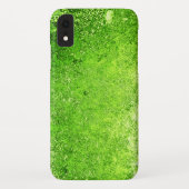 Neon Lime Green Wethered Grunge Metal Case-Mate iPhone Hülle (Rückseite)
