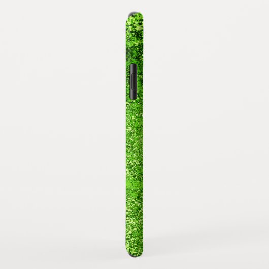 Neon Lime Green Wethered Grunge Metal Case-Mate iPhone Hülle (Hinten/Rechts)
