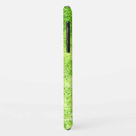 Neon Lime Green Wethered Grunge Metal Case-Mate iPhone Hülle (Hinten/Links)