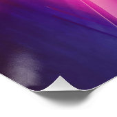 Neon Liminal Hallway Poster (Ecke)