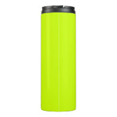 Neon Limon Gelb Schwarz Elegant Minimal individuel Thermosbecher (Rückseite)