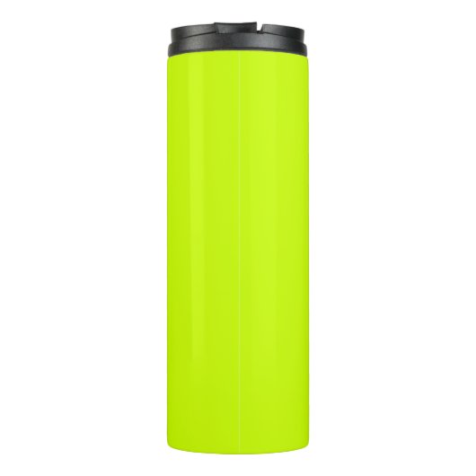 Neon Limon Gelb Schwarz Elegant Minimal individuel Thermosbecher (Rückseite)