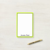 Neon Limon Gelbe Grenze Beruflich Einfache Bezeich Post-it Klebezettel (Auf Schreibtisch)