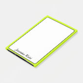 Neon Limon Gelbe Grenze Beruflich Einfache Bezeich Post-it Klebezettel (angewinkelt)