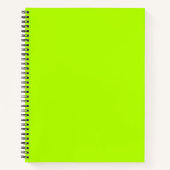 Neon Limon Solid Color | Classic | elegant Notizblock (Vorderseite)