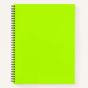 Neon Limon Solid Color   Classic   elegant Notizblock