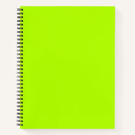 Neon Limon Solid Color | Classic | elegant Notizblock (Vorderseite)