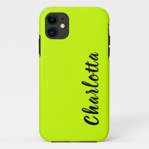 Neon Limon Yellow Solid Color   Benutzerdefiniert Case-Mate iPhone Hülle
