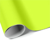 Neon Limon Yellow Solid Color | Classic | elegant Geschenkpapier (Rolleneckpunkt)