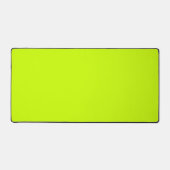 Neon Limon Yellow Solid Color | Classic Schreibtischunterlage (Vorderseite)