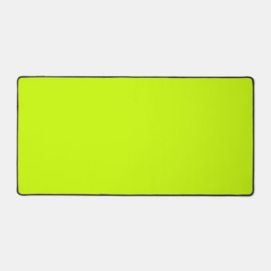 Neon Limon Yellow Solid Color | Classic Schreibtischunterlage (Vorderseite)