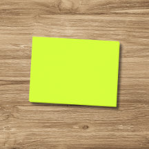 Neon Limon Yellow Solid Color | Klassische Hinweis