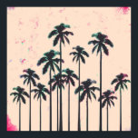 Neon Lined Black Palm Trees on Peach Horizon Poster<br><div class="desc">Diese coole und hübsche neonrosa und aquamarin gesäumte Silhouette mit schwarzen Palmen am grungy pfirsichfarbenen Horizont ist perfekt für die trendige und stilvolle Frau. Es ist exotische und tropische Wirkung ist beliebt für die Saison.</div>