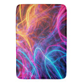 Neon Lines Badematte (Vorderseite Vertikal)