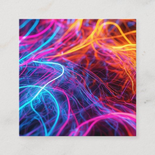 Neon Lines Begleitkarte (Vorderseite)